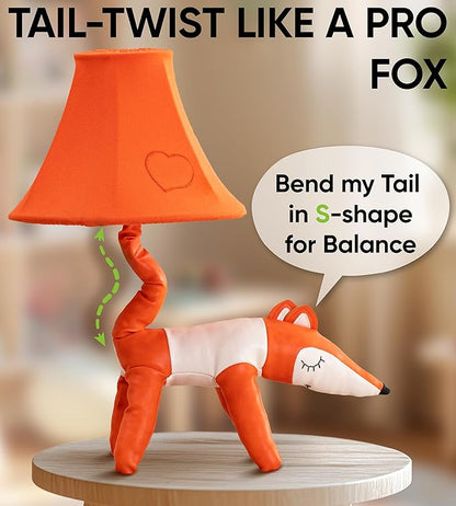 Fox Kids Lamp for Girls Bedroom - 20", Animal Lamp for Kids Room - Cute Christmas Gifts, Birthday Gifts for All Ages: Toddler Boys, Children, Grandkids 3 4 5 and Up Years Old, Sister Brother, Sibling