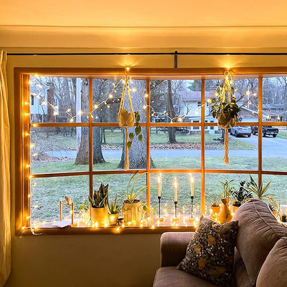 JMEXSUSS 400 LED Christmas Lights Indoor Outdoor, 132 ft Warm White String Lights Plug in with Remote, 8 Modes Twinkle Christmas Tree Lights for Bedroom Outside Patio Home Party Xmas Holiday Decor