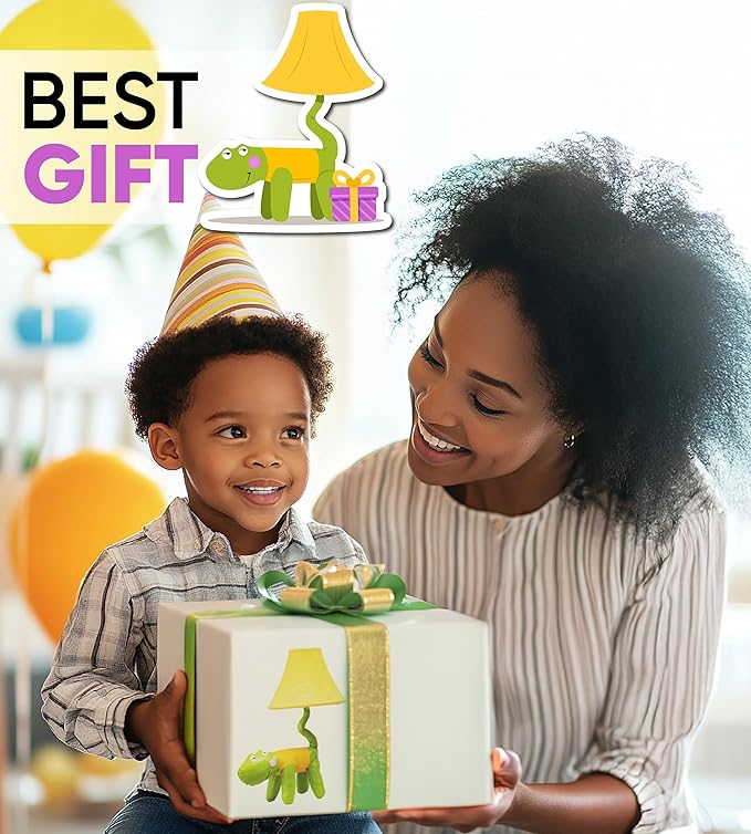 Crocodile Dinosaur Kids Lamp for Boys Bedroom - 20" Boys Lamp for Kids Room - Cute Christmas Gifts, Birthday Gifts for All Ages: Toddler Girls, Children 3 4 5 and Up Years Old, Sister Brother, Sibling