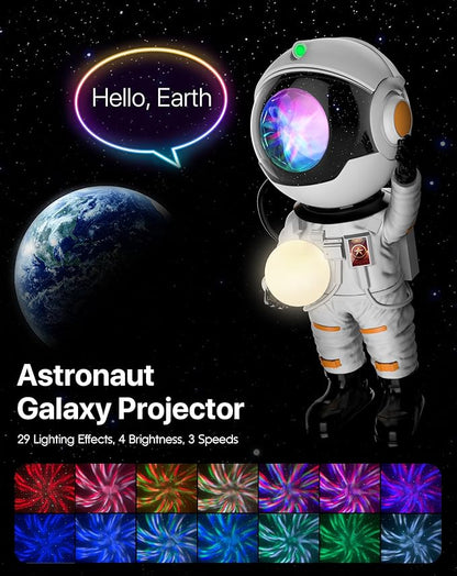 Rossetta Astronaut Galaxy Projector, Star Projector for Bedroom, LED Night Light for Kids Room with Timer and Remote, Gifts for Kids, Adults, Party, Birthday, Christmas, Easter