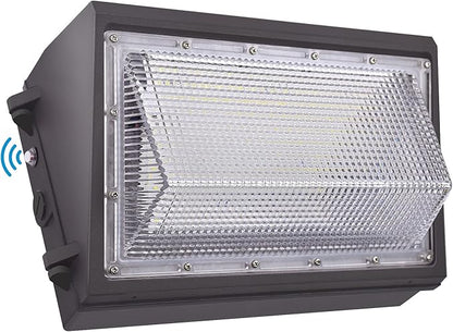 100W LED Wall Pack Light, Dusk to Dawn Photocell, 13000LM 5000K Daylight AC100-277V IP65 Waterproof LED Wall Pack Outdoor Exterior Light ETL Listed