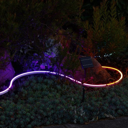 LIFX Supercolor Neon Flex Outdoor Smart Rope Light, 16ft RGBW LED Strip with Polychrome Technology, 60 Addressable Zones, Bendable Silicone, Wi-Fi, Works with Alexa, Google, HomeKit, LFXNEON16/WP