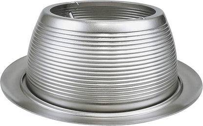 NICOR Lighting 6 inch Nickel Recessed Baffle Trim, Fits 6 inch Housings (17511NK)
