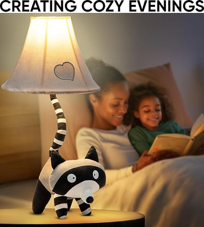 Raccoon Kids Lamp for Boys Bedroom - 20", Animal Lamp for Kids Room - Cute Christmas Gifts, Birthday Gifts for All Ages: Toddler Girls, Children, Grandkids 3 4 5 and Up Years Old, Sister, Brother