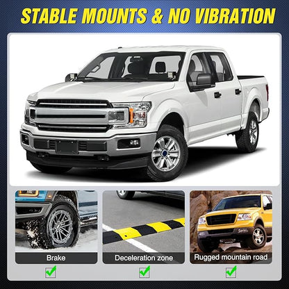 Nilight Ditch Light Brackets Hood Hinges Mount Bracket Kit for Auxiliary Offroad LED Pods Work Lighting Compatible with Ford F-150 Raptor 2015 2016 2017 2018