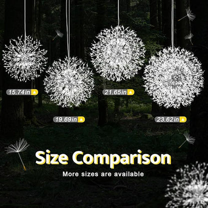Qamra Modern Crystal Chandeliers, Chrome Firework Dandelion Sputnik Chandelier Light Fixture Pendant Lighting for Dining Room, Bedroom, Kitchen, Living Room(9-Light, Chrome)