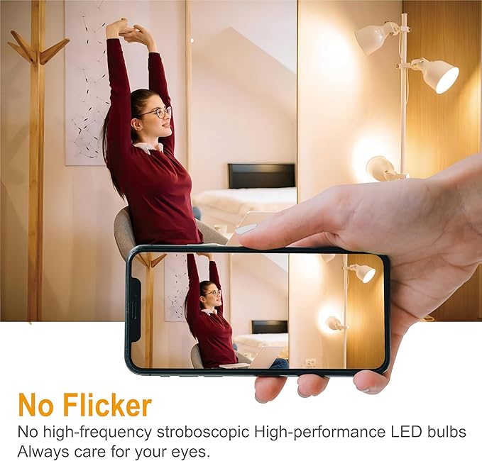 MR16 GU5.3 LED Bulbs 6.5W Replace 60W Halogen Equivalent 2700K Warm White 510Lm, 12V Low Voltage Non-Dimmable 120° Flicker-Free Spotlight for Landscape Track Lighting, Pack of 6