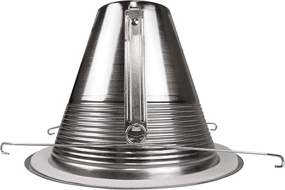 NICOR Lighting 6 inch Nickel Wet Location Rated Cone Baffle Trim, Fits 6 inch Housings (17550ANKWL)