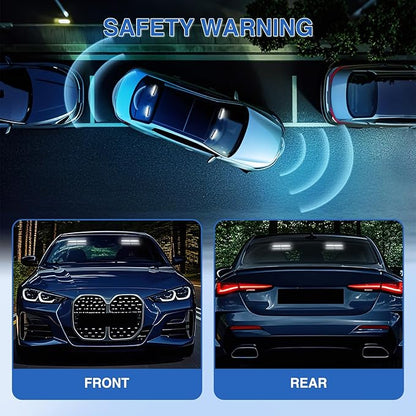 Nilight 24LED Emergency Strobe Traffic Advisor Light Bar 2 in 1 White Dash Warning Safety Flashing Lights Front/Rear Windshield Construction Lights for Trucks Cars Plow Police Firefighter Vehicles