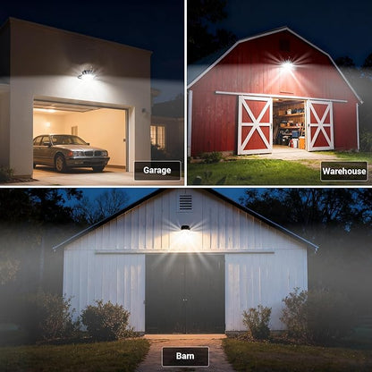 LED Barn Light Dusk to Dawn with Photocell, 55W 7500LM 5000K Daylight, 500W Incandescent/200W HID Replacement, Weather Resistant Outdoor Security Light for Yard, Garage, Farm, Porch