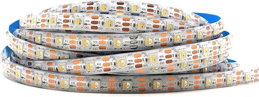 DC5V SK6812 (Similar WS2812B) RGBW RGB+Neutral White Led Strip Light 60leds/Pixels/m Individually Addressable 4Color in 1LED Dream Color (16.4ft(5m) 300leds IP65) (No Adapter or Controller)