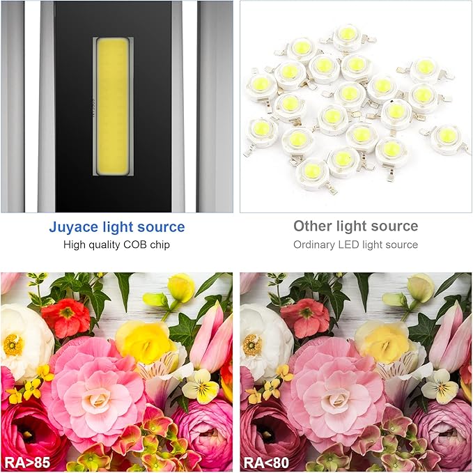 Juyace 20W LED Outdoor Wall Sconce Light 2000lm 6000K White Modern Exterior Fixture Up Down Angle-Adjustable with US Mount Plate Aluminum for Front Porch Patio House Garage Door 4 Pack