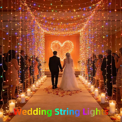 1500 LED 470FT Christmas Lights Outdoor, Christmas String Fairy Lights with Timer & Memory, Waterproof 12 Modes Dimmable Twinkle Tree Lights for Home Patio Wedding Party Yard Xmas Decor, Multicolor
