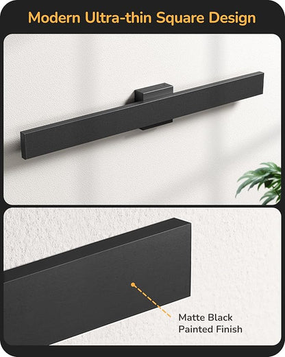EDISHINE 31.5" LED Outdoor Wall Lights, 3CCT & 10%-100% Dimmable, IP65 Waterproof, Modern Exterior Lighting Fixtures, Long Exterior Wall Lights for Garage, Front Door, 2 Pack, Black