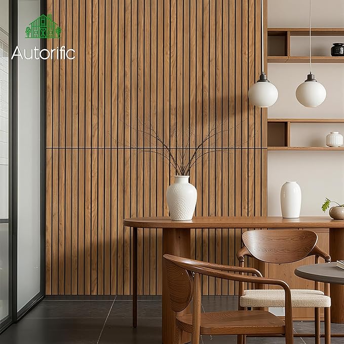 Wood Veneer Sound Panels, 10 Pack 47.2”x23.6” Wall Panels, Decorative Acoustic Panels for Walls, for Office,Home Theater,Studio,Living Room,Rustic Teak