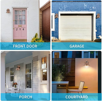 LONEDRUID Motion Sensor Outdoor LED Barn Light Dusk to Dawn Exterior Wall Lantern Waterproof Outside Sconce Lighting Fixtures Farmhouse Wall Mount Porch Lamp for House Garage Patio