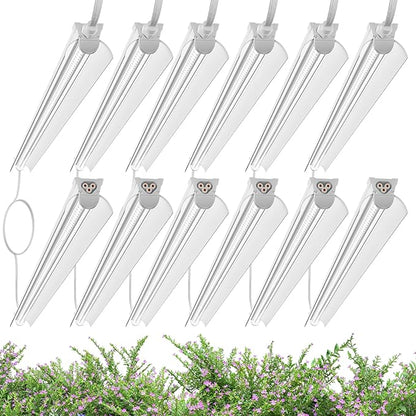 4FT Grow Lights for Indoor Plants,T8 5000K Full Spectrum Plant Light,540W(12 x 45W),LED Grow Light Strips with Timer, Aluminum Reflector,Linkable,Plant Growing Lamp Fixture for Greenhouse Indoor 12pcs
