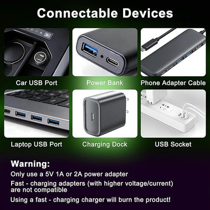 2 Packs USB Light for Car, Touch Dimmable Car Interior Ambient Lights - Portable Mini USB LED Light Bulb, Retro Glass Bottle Night Light for Vehicle, Bedroom, Hallway, Camping(Green)