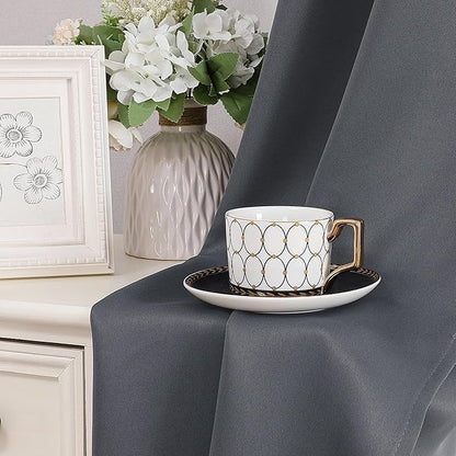 Simplebrand Grey Kitchen Valances for Windows 18 Inches Long 2 Pack, Room Darkening Window Valances for Living Room, Grommet Short Straight Drape Kitchen Curtains for Bedroom Kids Room, 40Wx18L