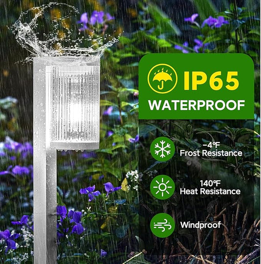 ELECLINK Solar Pathway Lights Outdoor, 6 Pack Upgraded Outdoor Solar Lights for Outside Super Bright Up to 12Hrs, IP65 Waterproof Solar Garden Lights for Yard Walkway Path Driveway Sidewalk