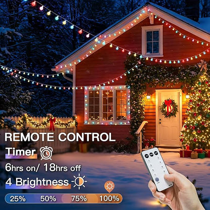 suddus Pastel Easter String Lights, 66ft 200 Led Connectable Globe String Lights Indoor with Timer, Fairy Lights Plug in for Mantle, Tree, Bedroom, Party, Room, Classroom, Patio, Outdoor Decoration