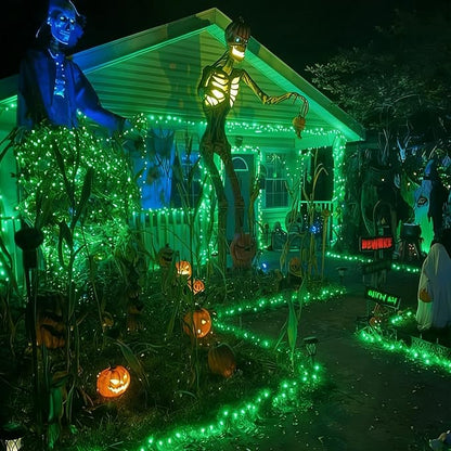 LAMPHOME St. Patrick's Day Mini String Lights,Green Christmas Lights 150Lights 31.9ft UL Certified Mini String Lights Set for Outdoor Christmas Tree Garden Party Patio Garland Decor