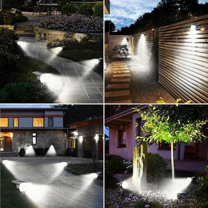 Peasur 8 Pack Solar Lights Outdoor, Spotlights Outdoor Waterproof 3 Modes, 2-in-1 Auto On/Off Solar Spot Landscape Lighting Outside for Tree Plants Yard Garden Pathway