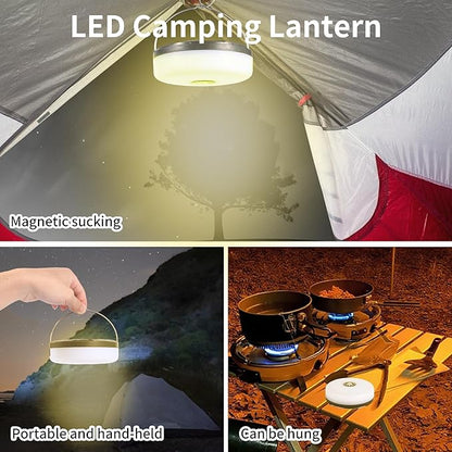 Camping String Lights Rechargeable, 32.8ft Retractable String Lights, Waterproof Indoor/Outdoor Use, 8 Modes, 4-in-1 Quick Storage Portable Lamp, Suitable for Camping, RVs, Parties, Christmas