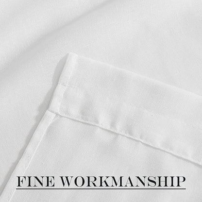 NICETOWN Door Curtains for Window, Light Filtering Privacy French Door Shade for Kitchen Bathroom, White Sheer Front Back Curtin Blinds, 36 x 72 inch, 1 PC