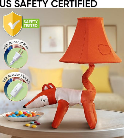 Fox Kids Lamp for Girls Bedroom - 20", Animal Lamp for Kids Room - Cute Christmas Gifts, Birthday Gifts for All Ages: Toddler Boys, Children, Grandkids 3 4 5 and Up Years Old, Sister Brother, Sibling
