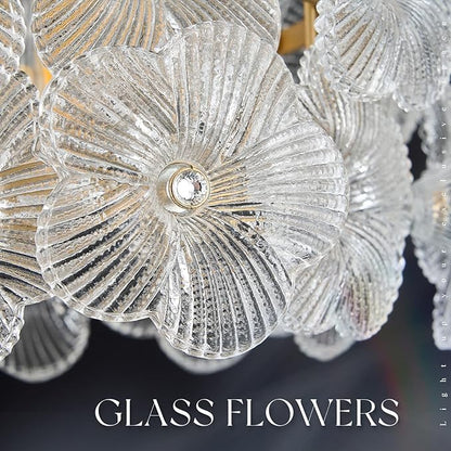 2-Pack Gold Glass Pendant Light Modern 1-Light Flower Small Ceiling Pendant Lighting for Kitchen Island Sink Dining Room Bedroom Entryway Hallway, E26