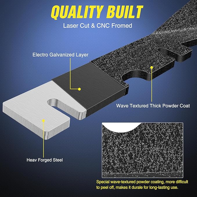 Nilight Ditch Light Brackets Hood Hinges Mount Brackets for Auxiliary Offroad LED Pod Light Work Light on 2009-2018 Dodge RAM 1500 2500 3500, 2 Years Warranty,Black