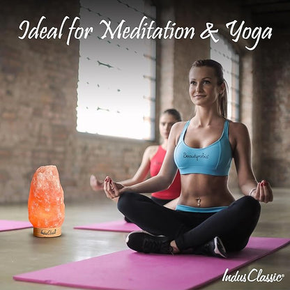 LN-02 Himalayan Pink Crystal Rock Salt Lamp 4~7 lbs with Dimmer Control Switch, Quality Gift Packaging
