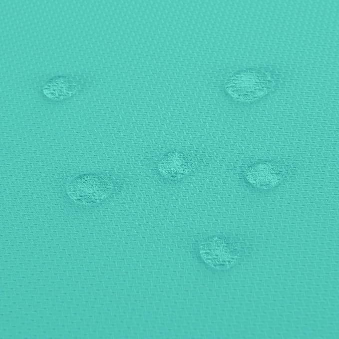 Hiasan 60 X 102 Inch Rectangle Textured Tablecloth - Waterproof Spillproof Antiwrinkle Jacquard Table Cloth for Kitchen and Dining Dinner, Outdoor Picnic, Holiday and Parties, Aqua