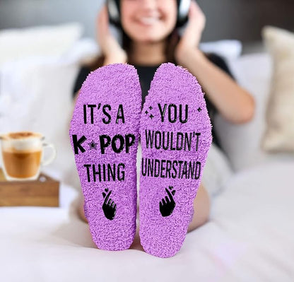 Kpop Merch - Unique Kpop Gifts for Girl, Teen - Cute Korean Socks - Christmas Gifts, Stocking Stuffers for Women