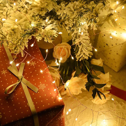 Dailyart 300 LED Fairy Lights with Remote, Warm White, 8 Modes, Plug in, Waterproof, Christmas Decoration, 10ft