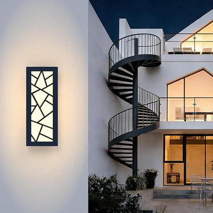 Outdoor Wall Light 11.8inch Modern Outdoor Wall Sconce LED Long Wall Sconce Black Front Porch Light IP67 Waterproof 3000K Exterior Lighting Fixtures