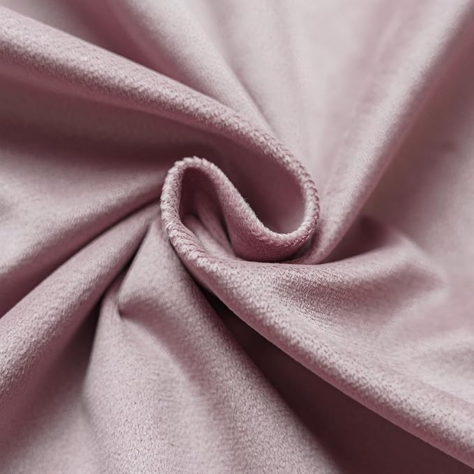 NiNi ALL Decorative Throw Pillow Covers Pack of 2, Velvet Throw Pillow Cases for Couch Pillows Cover Bedroom Living Room Outdoor Pillow Covers 22x22 Inch Dusty Pink