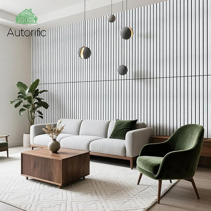 4 Pack Acoustic Wall Panels, Soundproof Panels with Simulated Wood Grain Finish, 47.2”x23.6” Decorative Acoustic Wall Panel for Office,Home Theater,Studio,Living Room, White Oak