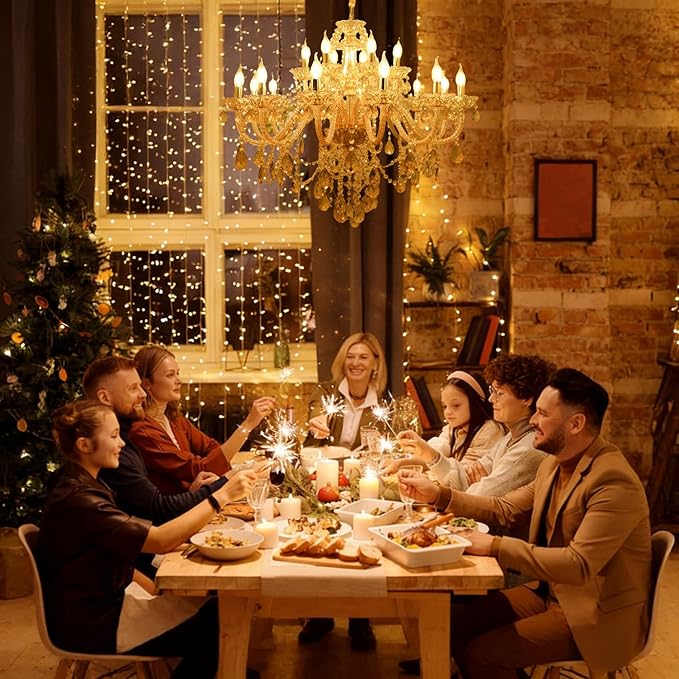 18-Light Amber Crystal Chandelier Light Fixtures for Living Room,Double Layer Lamps Design K9 Crystal Pendant Light Lighting for Dinning Room Lobby Foyer Staircase (Amber 18 Lights)