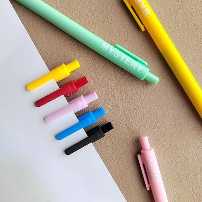 Kpop Merch Pen Set – 9 Colorful Gel Pens Inspired by Virtual Idol Characters, Black Ink Writing Pens for Fans, Cute Stationery Gift for Students & Music Lovers