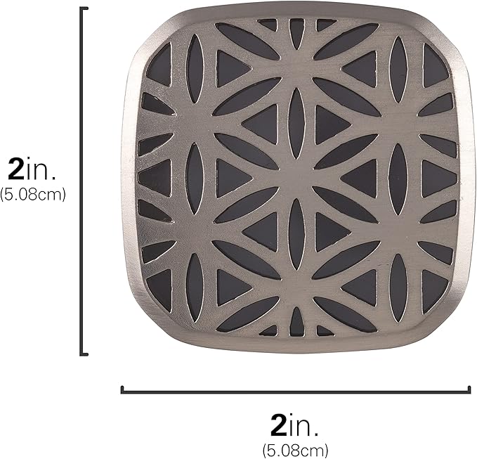 Lights by Night Decorative LED Night Light, Brushed Nickel Flower Design, Plug-in, Dusk to Dawn Sensor, UL-Certified, Home Decor, Ideal for Bedroom, Bathroom, Kitchen, Hallway, 54744, 2 Pack