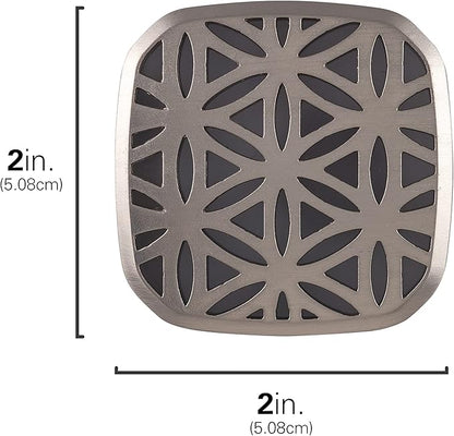 Lights by Night Decorative LED Night Light, Brushed Nickel Flower Design, Plug-in, Dusk to Dawn Sensor, UL-Certified, Home Decor, Ideal for Bedroom, Bathroom, Kitchen, Hallway, 54744, 2 Pack