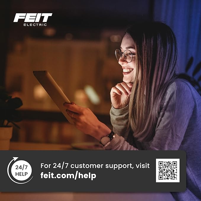 Feit Electric Portable LED Work Light, 360° Rotating Head, 3 Light Modes, 4000/2000/1000 Lumens, Adjustable Working Light for Workshop Garage, 25,000-Hour Lifetime, WORK4000/FOLD/BAT