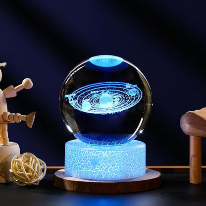 80mm Crystal Ball 3D- Collectible Figurines (Solar System)
