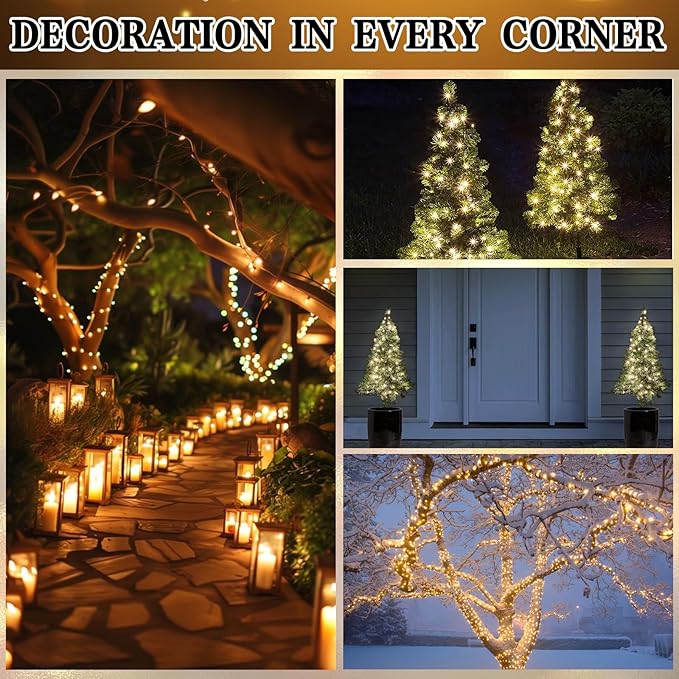 Boltigen Soft Twinkle Lights,20 LED Slow Twinkling, 5mm Wide Angle Christmas Lights, UL Certified 7 Ft Extendable for Home Garden Indoor Outdoor Use Party Wedding Day Decoration (Warm White, 20 LED)