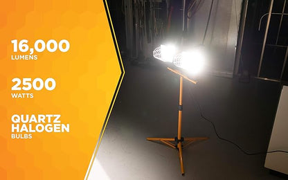Woods Two 500 Watt Portable Halogen Work Light L-13