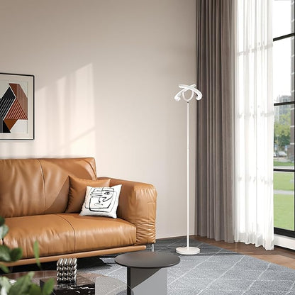 【Upgraded】Modern LED Floor Lamp - 30W Super Bright Standing Lamp, 350° Rotating Reading Floor Lamp with Remote Control, 3000K-6500K Stepless Dimmable, Tall Floor Lamp for Living Room, Bedroom, Office