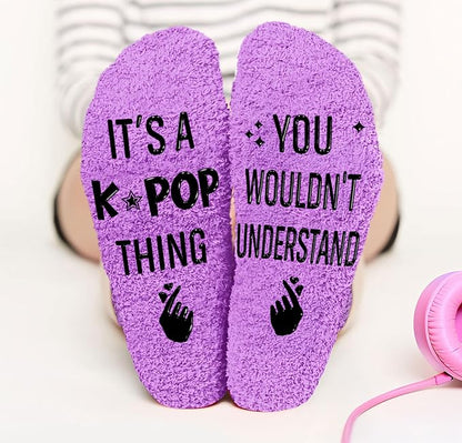 Kpop Merch - Unique Kpop Gifts for Girl, Teen - Cute Korean Socks - Christmas Gifts, Stocking Stuffers for Women