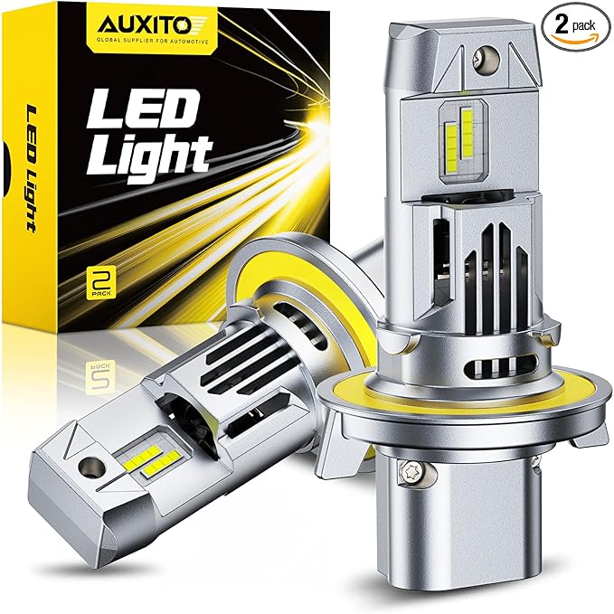 AUXITO H13/9008 Fog Bulbs, 900% Ultra Bright White, 360° Illumination, Long Lasting Durability, Easy Installation, Pack of 2